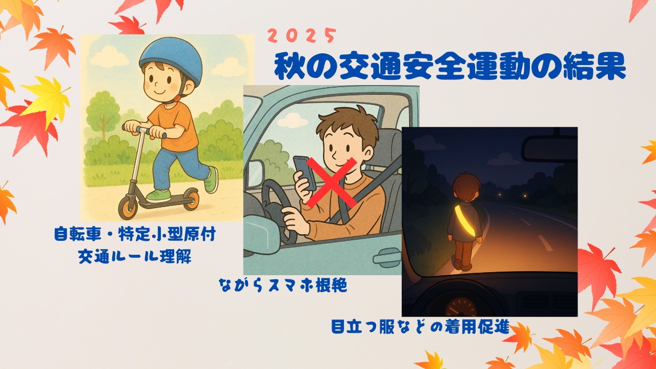 2025年秋の交通安全運動の結果