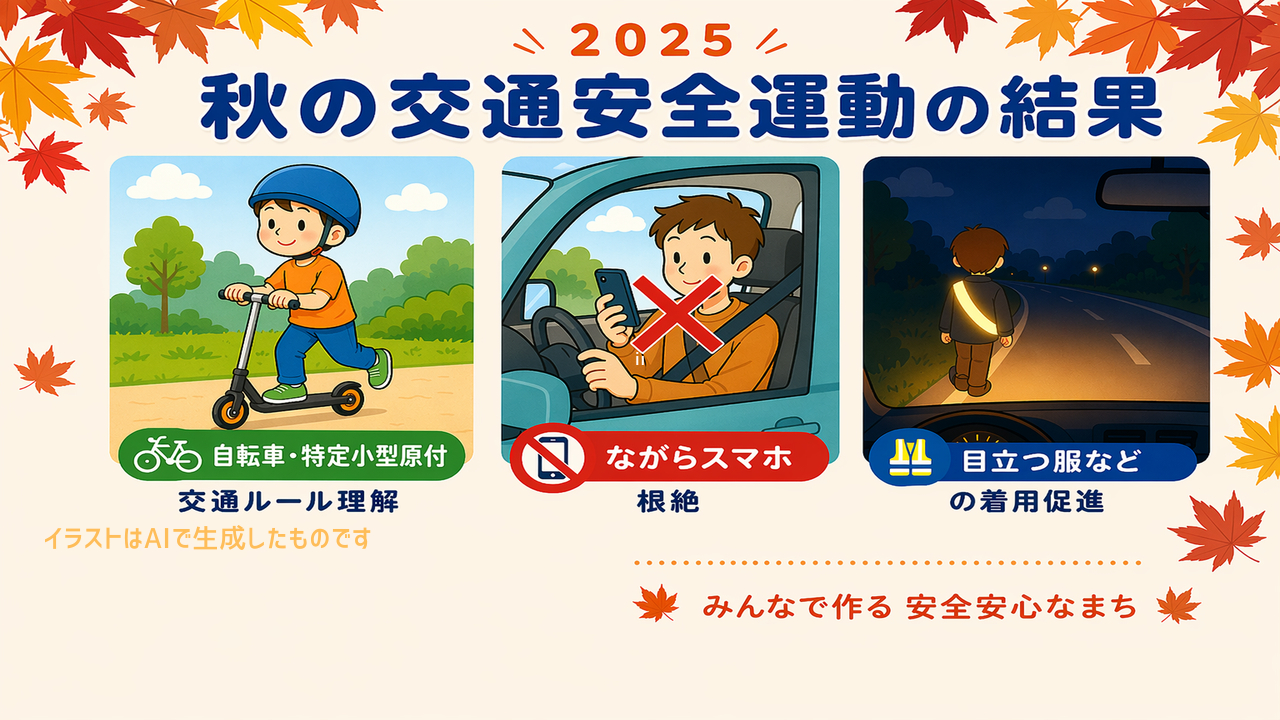 2025年秋の交通安全運動の結果