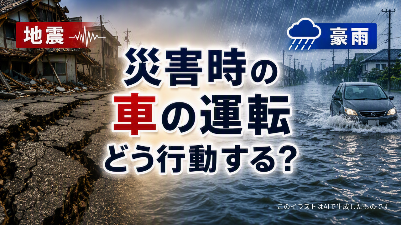 地震・水害・台風のときの運転
